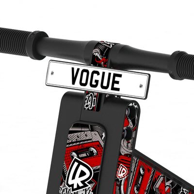 LIFERYDER VOGUE Red Mist adjustable seat balance bike detail