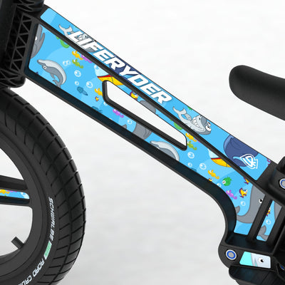 LIFERYDER VOGUE Under the Sea footrest balance bike detail