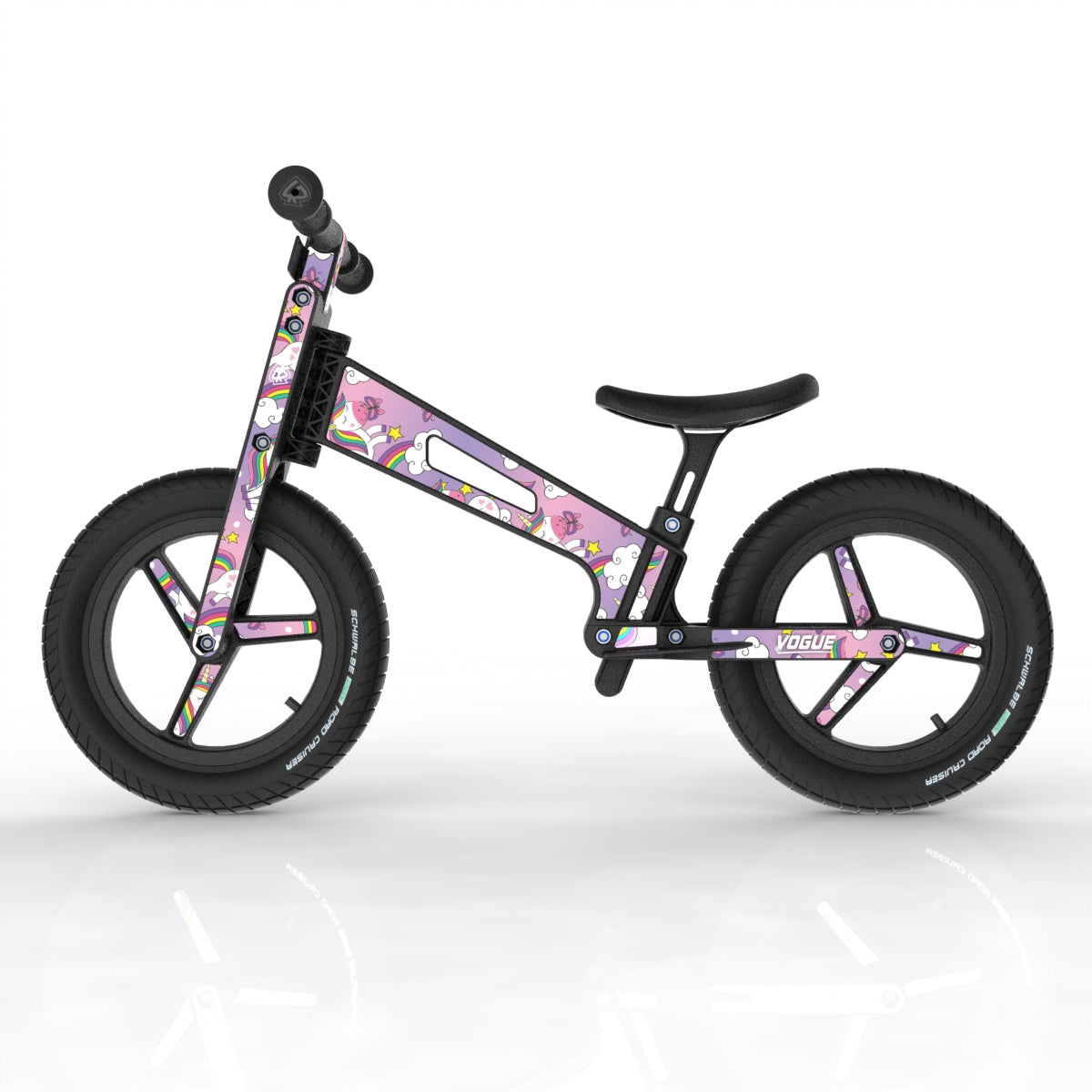 LIFERYDER VOGUE Unicorn toddler balance bike side view